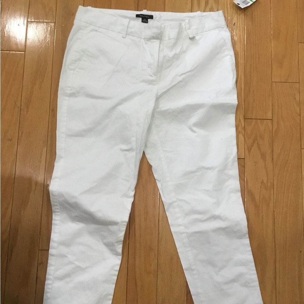 NWT Nautica Bright White Straight Leg Pant
